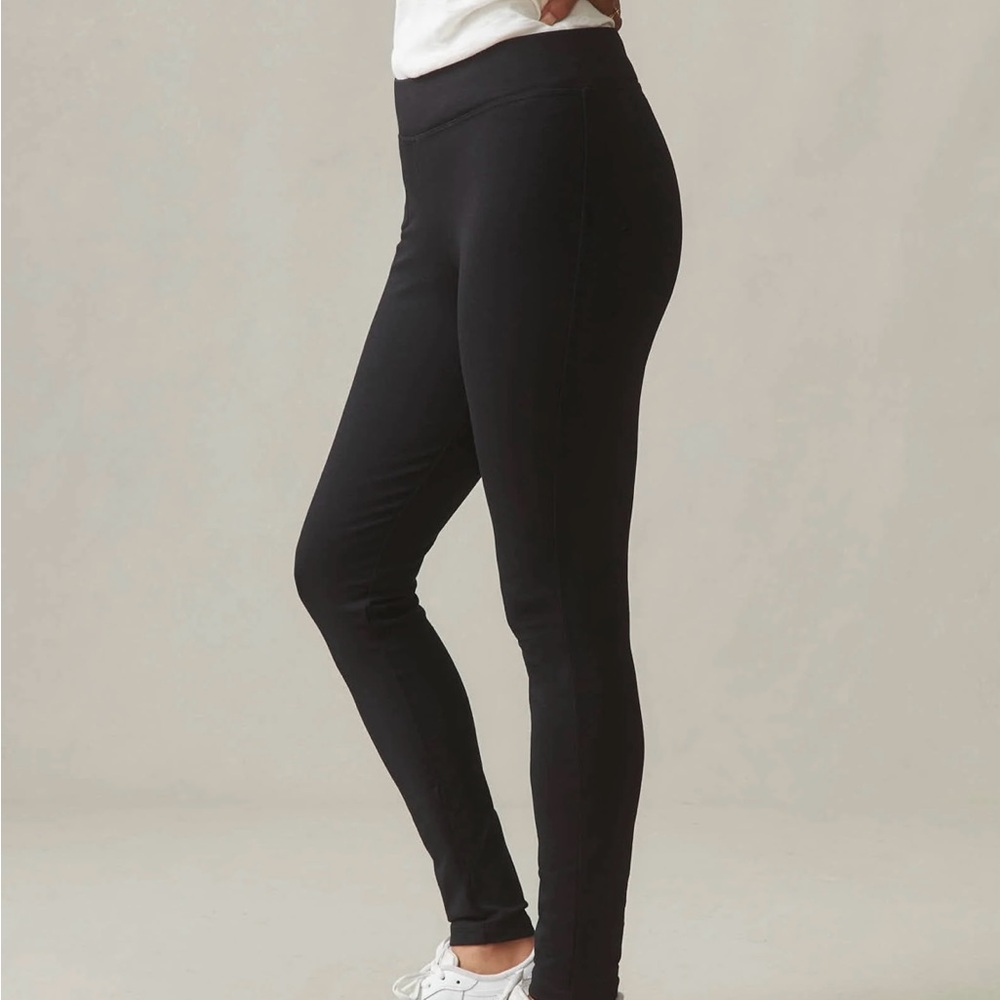 American Giant ponte slim pant, high rise